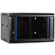 4U wand patchkast met glazen voordeur, 450mm diep
