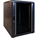 15U mini serverkast met glazen deur, 800mm diep