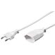 Verloopkabel Europlug 3m wit