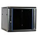 9u wand patchkast met glazen voordeur, 600mm diep