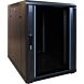 15U mini patchkast met glazen voordeur, 600mm diep