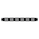 19 inch Ventilatie paneel Zwart - 1U