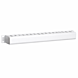 19 inch kabelgoot met afdekplaat 1U - wit