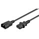 Verloopkabel C13 naar C14 1,50m zwart