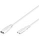 Verloopkabel C7 naar C8 2m wit