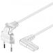 Netsnoer haaks euro plug naar C7 3m wit