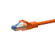 CAT6a S/FTP (PIMF) patchkabel 1m oranje