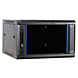 4U wand patchkast met glazen voordeur, 600mm diep