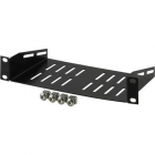 10" , legbord, 1U, 136 mm diep, zwart