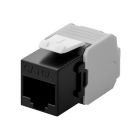 CAT6a UTP Keystone Connector - Toolless - Zwart