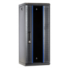 10" 15U wand patchkast met glazen voordeur