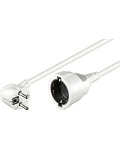Verloopkabel schuko 10m wit
