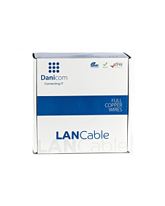 DANICOM CAT7 S/FTP 100m kabel op rol stug -  LSZH (Dca)