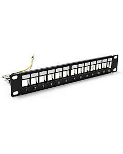 10 inch STP patchpaneel voor keystones - 12 poorts