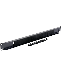 1U 19 inch kabelinvoerpaneel (met borstel)
