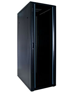 37U patchkast met glazen voordeur (BxDxH) 600x1000x1800mm