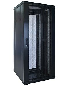 27U patchkast met geperforeerde voordeur (BxDxH) 600x600x1400mm