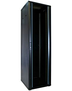 42U patchkast met glazen voordeur (BxDxH) 600x600x2000mm