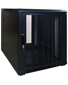 12U mini patchkast met geperforeerde deur, 600mm diep 