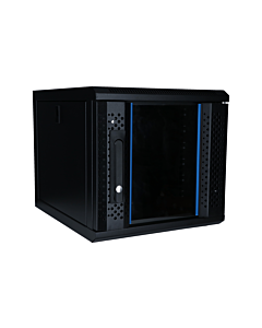 10 inch 6U serverkast met glazen deur 370X450X370mm (BxDxH)