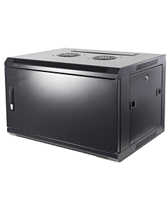 4U wand patchkast met metalen voordeur, 280mm diep