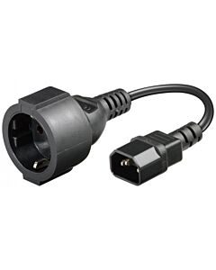 Verloopkabel AC plug naar C14 15cm