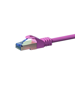 CAT6a S/FTP (PIMF) patchkabel 10m roze