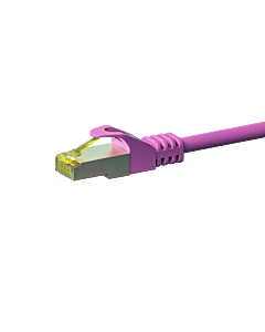 Cat7 S/FTP (PIMF) patchkabel 0,50m roze
