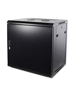 9U wand patchkast met metalen voordeur, 450mm diep