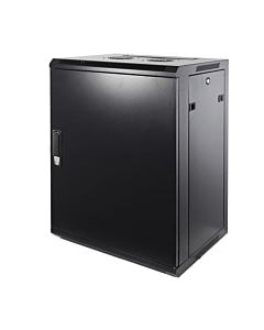 15U wand patchkast met metalen voordeur, 450mm diep