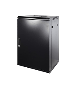 18U wand patchkast met metalen voordeur, 450mm diep