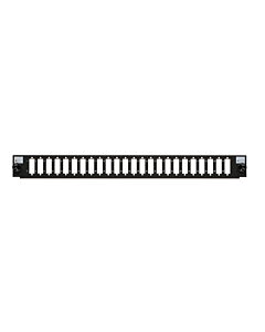 Front LC/SC 24 poorts zwart quad/duplex geschikt voor universele glasvezel lade