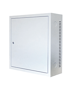 3U wandkast met metalen deur 185mm diep wit