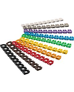Set van 100 stuks kabelmarkering, 10 van elk cijfer