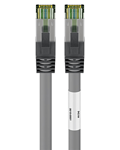 Cat8 S/FTP (PIMF) patchkabel 1m grijs
