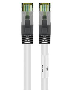 Cat8 S/FTP (PIMF) patchkabel 1m wit