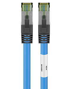 Cat8 S/FTP (PIMF) patchkabel 0,50m blauw