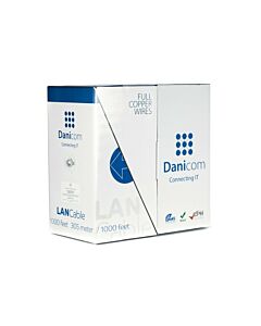 DANICOM CAT6 FTP 305m kabel op rol soepel -  PVC (Fca)
