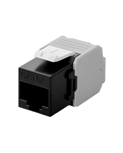 CAT6a UTP Keystone Connector - Toolless - Zwart
