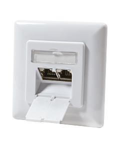 CAT6 UTP / STP inbouwdoos, wit