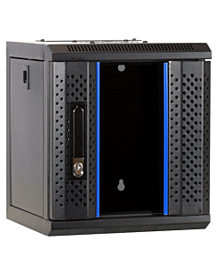 10" 6U wand patchkast met glazen voordeur