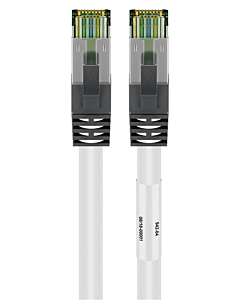 Cat8 S/FTP (PIMF) patchkabel 0,25m wit
