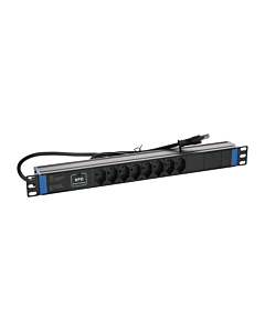 19 inch Zwitserse stekkerdoos Master Overload - 8 voudig