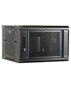 6U wand patchkast met geperforeerde deur, 450mm diep
