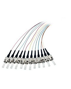OM3 glasvezel pigtail gekleurde set ST - 12 stuks