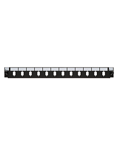 Front LC/SC 12 poorts zwart duplex/simplex, geschikt voor universele glasvezel lade