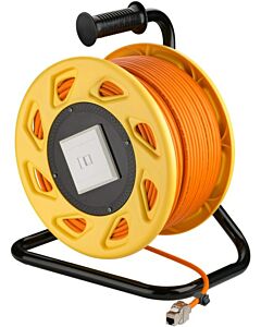 CAT7 S/FTP Kabelhaspel met CAT6a Keystone Connector -  RJ45 - 50 Meter