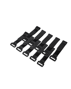 Kabelriem - zwart - 10 stuks