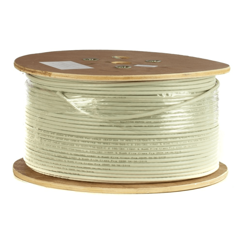 DANICOM CAT6A 100% koper U/UTP 305m kabel op rol stug - LSZH (Cca)
