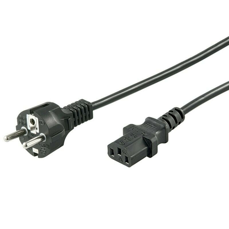 Netsnoer schuko naar C13 5m zwart